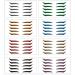 GMJTSRWV Set of 20 reusable cat-eye eyeliner stickers double-sided eyeliner makeup stickers