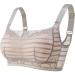 GHAKKE Women Mastectomy Bras With Breast Prosthesis Pocket Thin Sexy Lace Wireless Bandeau Brasieres Sports Sleep Bralette M Gray