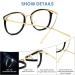 Cyxus Women's Cat Eye & Round Blue Light Filter Glasses - Vintage Fashion Anti-Harmful UV400 Protection for Screen Use - Buy Online on GoSupps.com