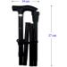 Life Healthcare Flexi-Grip Collapsible Walking Stick - Adjustable 33-37 Inches, Black - Buy Online on GoSupps.com