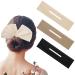 3 Pieces Hair Bun Maker Solid Color Bun Maker Cloth Hair Bun Wraps French Hairstyle Twist Donut Flexible Donut Bun Former Hair Accessories for Women Girls Hair Styling (Black, Beige, Khaki)…