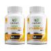 HAYAT Vitamins Vegan Natural Vitamin D 2400 IU D2 Certified Halal (Pack of 2)