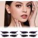 Kustimantu Fake Eyelashes 4 Pairs of Reusable Eyeliner Eyelash Strips Reusable Make Up Glue for Daily Use Party Travel Purple - Buy Online on GoSupps.com