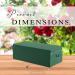 Toopify 6 Pcs Floral Foam  Wet and Dry Floral Foam Blocks Flower Arrangement Kit for Fresh or Silk Artificial Flowers (Green  9" L x 3.1" W x 4.3" H) 6pack - Buy Online on GoSupps.com