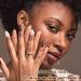 Short Square Press on Nails - French Tip Full Cover Acrylic Fake Nails - 24Pcs Exquisite Design Manicure Tips for Women & Men - Buy Online on GoSupps.com