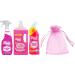 The Pink Stuff all purpose Cleaning Bundle: The Miracle Bathroom Foam Cleaner Spray 1Pk x 750ml + The All Purpose Floor Cleaner 1Pk x 1L + Toilet Cleaner Gel 1Pk x 750ml