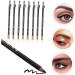 BIUDECO 16 Pcs Pencil Sharpener Eyebrow Pencil Lasting Eyebrow Pencil Waterproof Eyebrow Pen Black Wooden - Buy Online on GoSupps.com