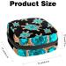 Women's Portable Storage Pockets Stillpad Holder - Blue Turtle & Black Pattern - Period Kit Bag for Girls - Buy Online on GoSupps.com