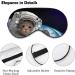 Astronaut Cat Sleep Mask - Adjustable Eye Cover for Sleeping and Travel - Blocks Light for Night, Nap - Men, Women - Buy Online on GoSupps.com