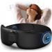 RENPHO Heated Sleep Mask with Bluetooth Headphone 3D Electric Cordless Aroma Eye Mask for Side Sleepers Warm Compress Eye Mask for Relaxation & Meditation Ideal Gifts