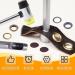 Rustark 25 Sets 25mm Thickened Gun Black Metal Grommets Eyelets Kit for Leather, Canvas, Tarp - DIY Craft Projects - Buy Online on GoSupps.com