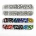 Beadsland 5280 Pieces Nail Art Rhinestones Set - 12 Colors & 6 Sizes for Face, Eye Makeup - Clear & AB Crystals (SS4-SS16) - Set 01 - Buy Online on GoSupps.com