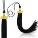 2 Pieces 2023 Graduation Tassels Academic Graduation Accessories 2023 Classic Tassel Accessories Graduation Cap Tassel for Graduation Ceremonies Ornament (Black)