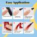 Beetles Nail Foil Glue Kit - 15ML 2 Bottles Transfer Gel with 20PCS Holographic Flower Stickers - Nail Foil Transfer Set for Manicure Art - LED Lamp Required - Soak Off Formula - Buy Online on GoSupps.com