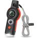 7-in-1 Emergency Survival Whistle - Outdoor Multifunctional Tool with Lanyard | Ideal for Kayaking, Boating, Hiking & More | Black+Orange - Buy Online on GoSupps.com