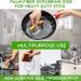 Baglaum Natural Plant Based Scrub Sponge 16 Pack Palm Fiber Scrubber Sponge with Non Scratch Biodegradable Compostable Sponges - Buy Online on GoSupps.com