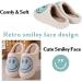 FACAXEDRE Retro Smile Face Slippers - Soft Plush Unisex House Slippers - Green - Buy Online on GoSupps.com