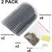 2 PACK Cat Self Groomer Softer Cat Corner Scratcher For Wall With Catnip Massage Comb Groomer Cat Corner Groomer Pet Grooming Massage Kitten Brush Cat Face Scratcher For Kitten with Long &Short Fur - Buy Online on GoSupps.com