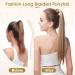 Benehair Ponytail Extension 32 Inches Long Wrap Around Ponytail Hair Extension Straight Synthetic Clip in Hairpiece for Women Medium Brown Medium Brown 32 Inches - Buy Online on GoSupps.com