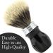 Jag Shaving Badger Hair Shaving Brush - Super Silver Tip & Black Handle for Perfect Wet Shaving | International Shipping - Buy Online on GoSupps.com