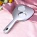 Lurrose Double Side Handheld Wall Hanging Makeup Mirror - 2X and 3X Magnification, Round Silver Mirror - Buy Online on GoSupps.com
