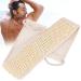Massage belt back scrubber natural luffa back belt long handle bathroom water shower massage scrubber body skin care large contact surface to remove dead skin acne sponge sponge