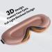 3D Contoured Light Blocking Sleep Eye Mask - Soft & Comfortable for Men and Women - Pink - Buy Online on GoSupps.com