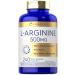Carlyle L-Arginine 500 mg Capsules | 240 Count | Nitric Oxid Precursor | Free Form Amino Acid | Non-GMO & Gluten Free Supplement
