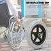 EVTSCAN Universal 7 Inch Anti-slip Rubber Wheelchair Front Caster Wheel Replacement 5 Spoke Rollator Wheel 264 Lb Weight Capacity for Elders Patients Hospitals Clinics and Rehabilitation Centers - Buy Online on GoSupps.com