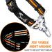 PETTOM Reflective Nylon Half Choke Dog Collar with Safety Buckle for Large Dogs - Orange (L 52-71CM) - Buy Online on GoSupps.com