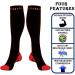 Compression Socks for Men & Women - (2 Pairs) Speed Up Recovery, Best Graduated Fit for Travel, Running, Nurses. Improve Circulation, Boost Stamina. Black/Red S-M - Buy Online on GoSupps.com