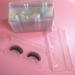 100pcs Transparent Empty Eyelash Lash Trays Holder Good Plastic Packaging Box Eyelash Storage Case Boutique Beauty Salons Rectangle for 25MM