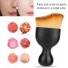 Curved Wine Glass Makeup Brush - Soft Touch Blending Brush for Liquid & Blush - Premium Cosmetics Tool (Brown) | International Shipping - Buy Online on GoSupps.com
