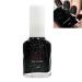 Black Glitter Nail Polish Shimmering Varnish Laser Rainbow Star Planet Sparkly Spiral Silver Shimmer Quick Dry Nail Varnishes Shining Sparkling Long Lasting No Need Cure DIY Nail Art Manicure