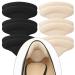 6 Pairs Heel Cushions Inserts for Loose Shoes Heel Pads Grips Liner Snugs Filler Improved Shoe Fit and Comfort Prevent Too Big Shoes from Slipping Heel Pains frictions and Blisters (Black & Beige) Beige+black