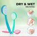 Bistras Bath Brush with Long Handle for Exfoliating Back, Body, and Feet - Pink (1 Pack) - Buy Online on GoSupps.com