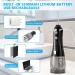 Water Dental Flosser - H2ofloss Cordless Oral Irrigator for Braces & Travel, Waterproof with 6 Nozzles - Black - Buy Online on GoSupps.com