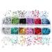Myhose Round Sequins Nail Art Glitter | 3D Holographic Nail Seed Accessories | Multicolor Circle Flakes for DIY Decoration - Buy Online on GoSupps.com
