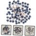 HOMSFOU 500 Pcs Simulation Blueberry Decoration Christmas Artificial Blueberries Fake Berry with Stem Mini Fake Berries Ornament Foam Wreath Christmas Tree Decorations Manual Small Fruit - Buy Online on GoSupps.com