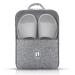VITKSTAR Shoe Bags for Travel,portable travel shoe bag holds 3 pair of shoes(grey)