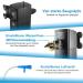 Buy Wero Aquarium Filter TC-3000C - 4-Layer Filtration 23W Pump for 270-400L Tanks | Strong Suction Power & Adjustable Internal Filter - Buy Online on GoSupps.com
