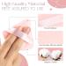 MOTZU 12-Piece Cotton Powder Puff Set - Triangle Wedge Shape for Contouring Under Eyes and Corners - 2.76 inch with Strap - Pink - Buy Online on GoSupps.com