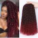 Passion Twist Hair 7 packs 12 inch Crochet BRAIDS HAIR WATHER WATE HUCK HARD for long Bohemian hair Braids Kunsthaar Yddm Passion Twist Crochet Hair Synthetic hair extensions T1b-Bug# T1b-Bug# 12inch (7 Pack)