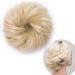 SEGO Hairpiece Bun Hair Tie Thick Hair Extensions VOLUMINOUS Updos Hair Bun Hair Extension Bleached Blonde #613C