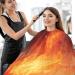 Waterproof Barber Cape - Fire Pattern & Cheetah Haircut Bib for Men & Women | Durable Unisex Hair Cutting Cape - Buy Online on GoSupps.com