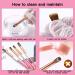 Yasterd 100% Pure Kolinsky Size 10 Acrylic Nail Brush with Pink Rhinestone Metal Handle - Professional Manicure Tool for Acrylic Application - Buy Online on GoSupps.com