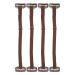 4pcs Facelift Bands with Clips Adjustable Elastic Facial Lift Belt Eye Wrinkle Removal Belt Facelift Patch Straps for Hair (Brown)