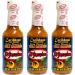 El Yucateco Caribbean Habanero 120ml (Pack 3) / Mexican Extra Hot & Fruity Salsa Sauce Spicy Hot Sauce Meat Marinade - Buy Online on GoSupps.com