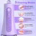 Portable Cordless Water Flosser for Teeth - USB Rechargeable Oral Irrigator - Home, Travel, Office - Purple - Buy Online on GoSupps.com