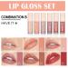 CAHIUYOA 6PCS Nude Pink Lip Gloss Set - Moisturizing and Plumping Shine Gloss Kit for Women and Girls - Buy Online on GoSupps.com
